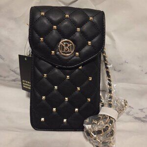 Badgley Mischka Black Crossbody Phone Wallet (Vegan Leather) #73